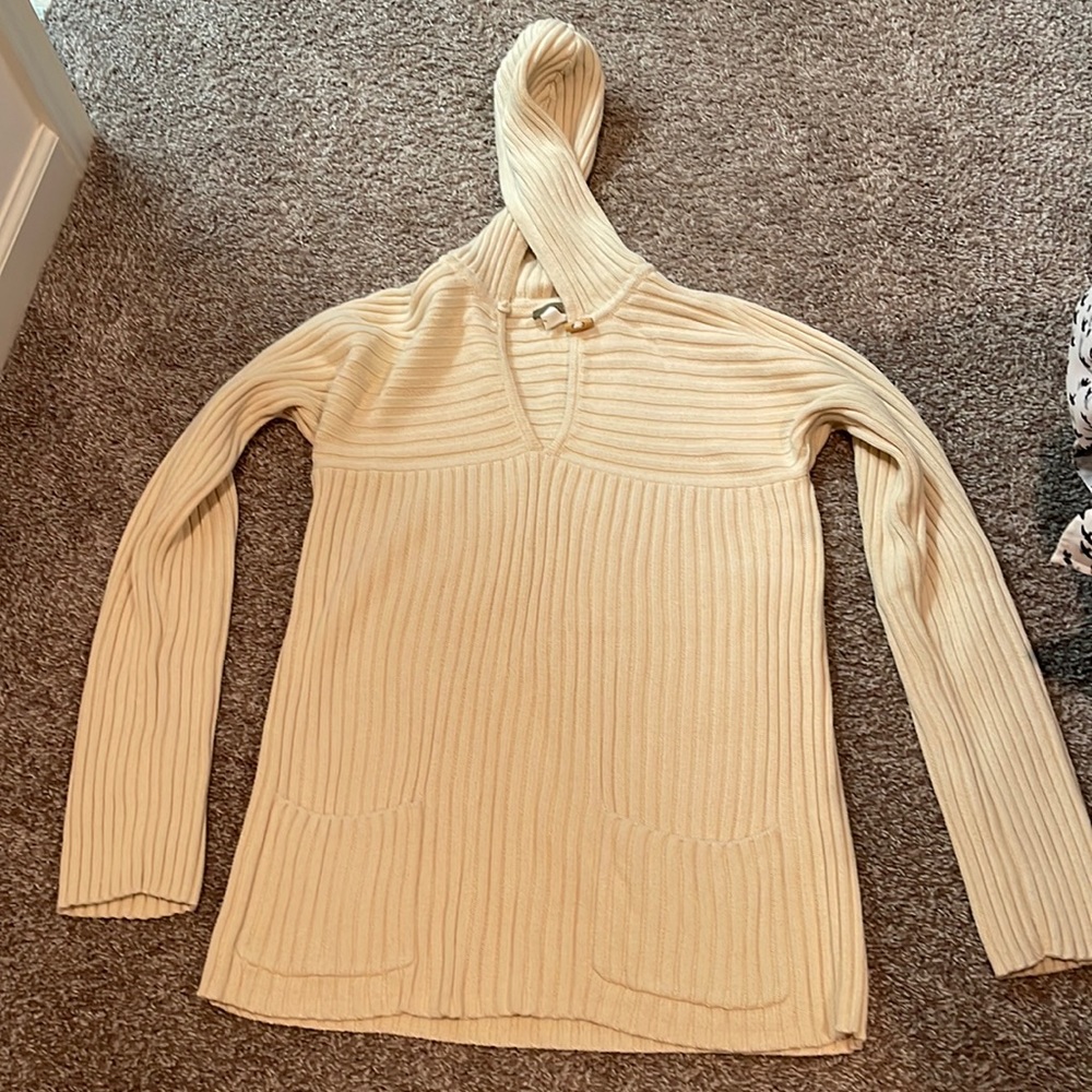 JCrew Toggle neck hoodie sweater
